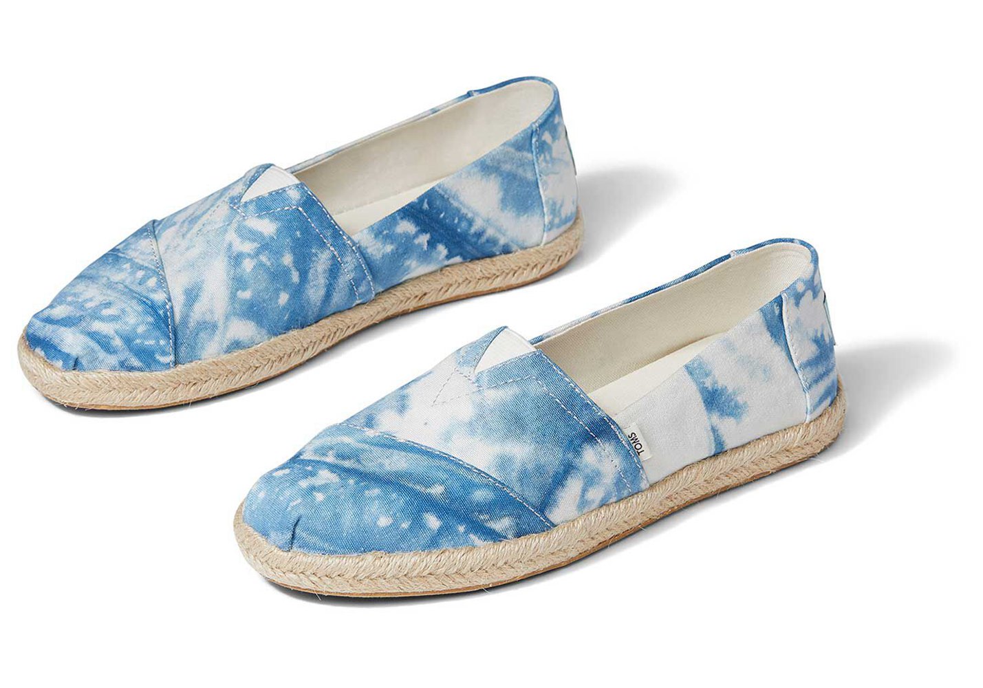 Toms Alpargata Plant Dye Espadrille Blue/White - Womens - 08235-BMDL